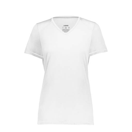 [6844.005.XS-LOGO3] Women's SoftTouch Short Sleeve (Female Adult XS, White, Logo 3)