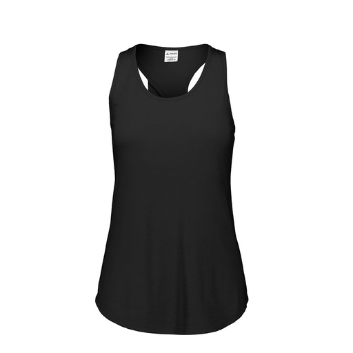 [FT0TUBBK-FAS-LOGO1] Ladies Tri Blend Tank Top (Female Adult S, Black, Logo 1)