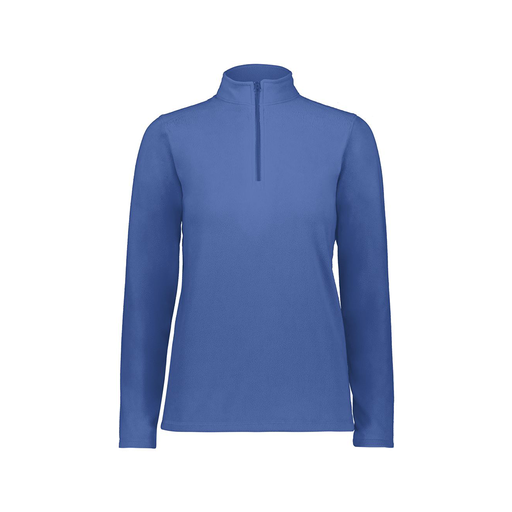 [6864.060.XS-LOGO3] Ladies MicroFleece 1/4 Zip Pullover (Female Adult XS, Royal, Logo 3)