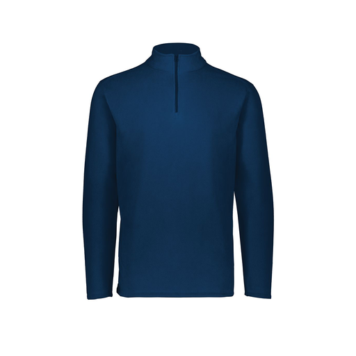 [6863.065.XS-LOGO1] Men's MicroFleece 1/4 Zip Pullover (Adult XS, Navy, Logo 1)