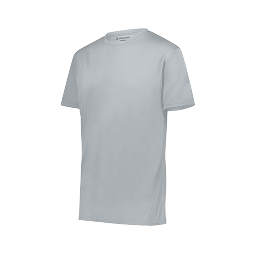 [222818.099.S-LOGO1] Men's Movement Dri Fit Shirt (Adult S, Silver, Logo 1)