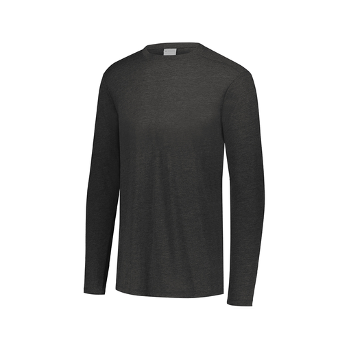 [FTLCUBBK-AXS-LOGO2] Decker Men's Tri-Blend T-Shirt - Long Sleeve (Adult XS, Black, Logo 2)