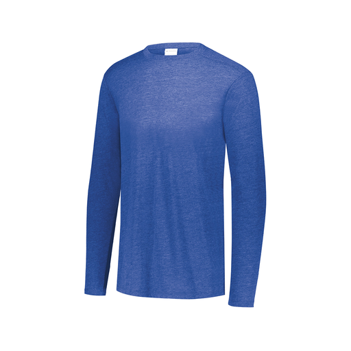 [3075.U55.XS-LOGO2] Men's LS Ultra-blend T-Shirt (Adult XS, Royal, Logo 2)