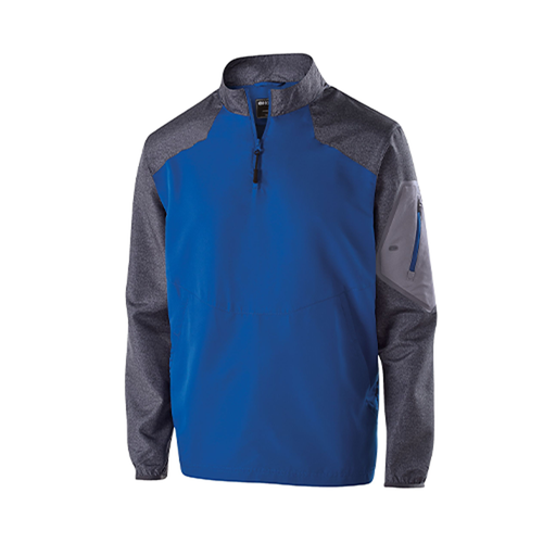 [229155.H02.XS-LOGO2] Men's Raider LS Pullover (Adult XS, Royal, Logo 2)