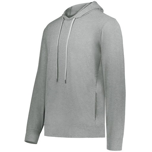 [222598.E83.S-LOGO3] Men's Ventura Thin Knit Hoodie (Adult S, Silver, Logo 3)