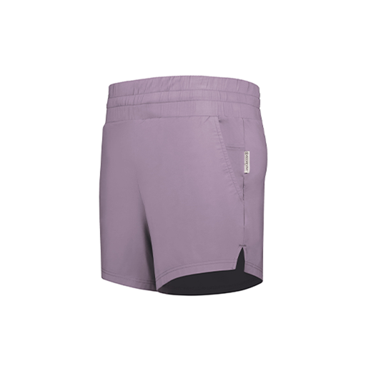 [223704.J63.XS-LOGO1] LADIES VENTURA SOFT KNIT SHORTS (Female Adult XS, Purple, Logo 1)